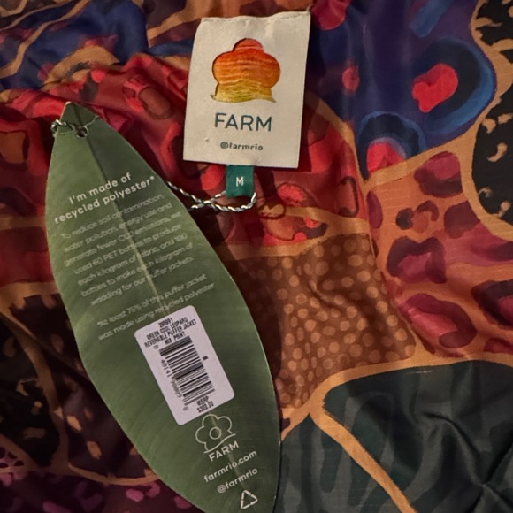 FARM Rio Multicolor Patterned Puffer Jacket - Picture 6 of 6